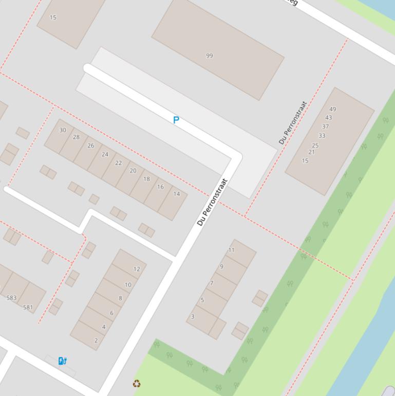 Kaart van de Du Perronstraat.