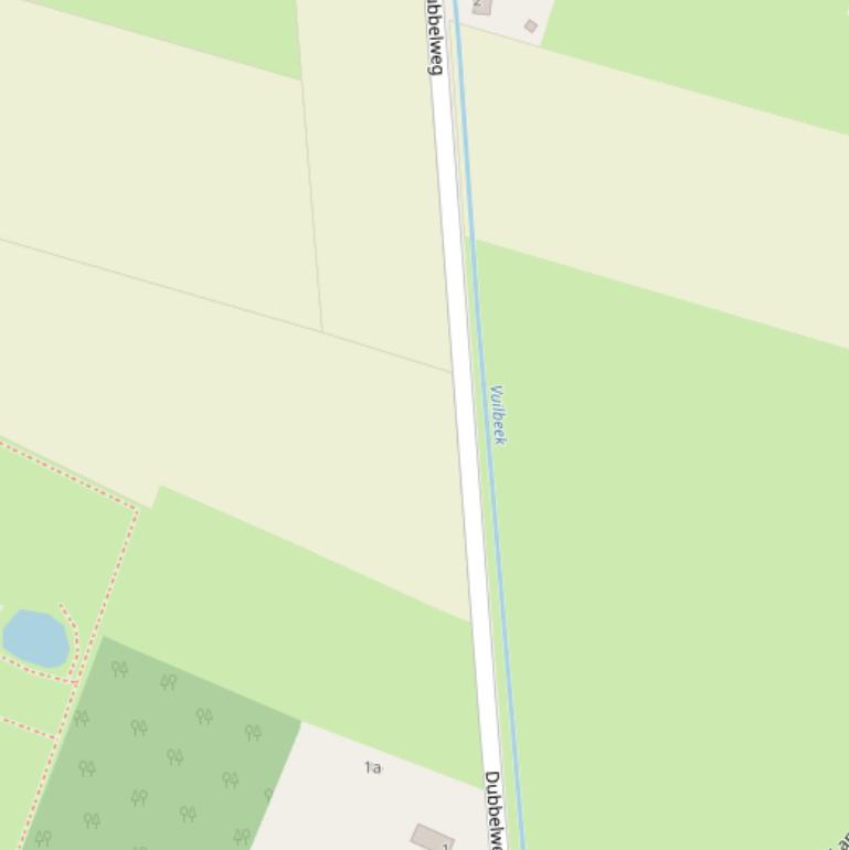 Kaart van de Dubbelweg.