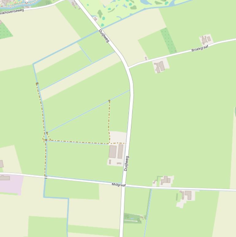 Kaart van de Duijlweg.