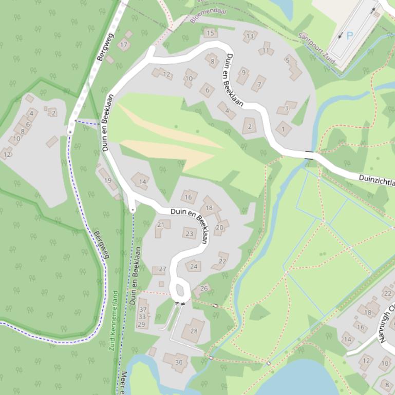 Kaart van  Duin en Beeklaan.