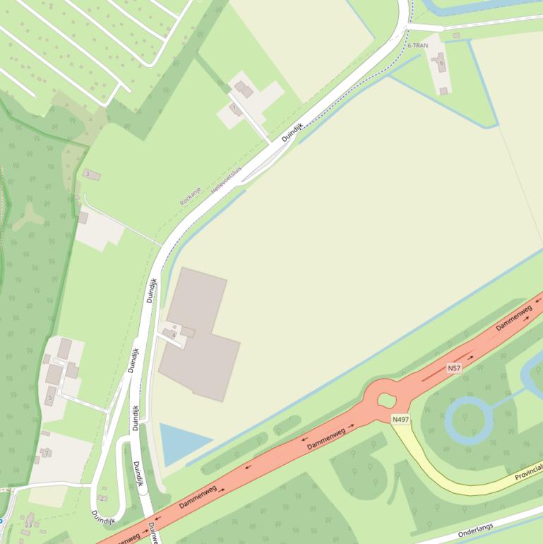 Kaart van de Duindijk.