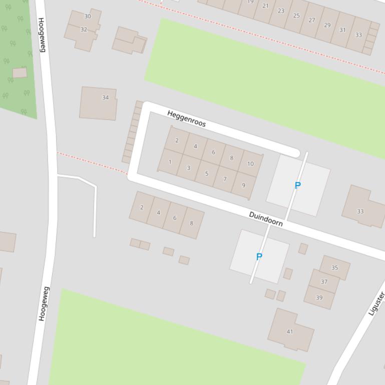 Kaart van  Duindoorn.