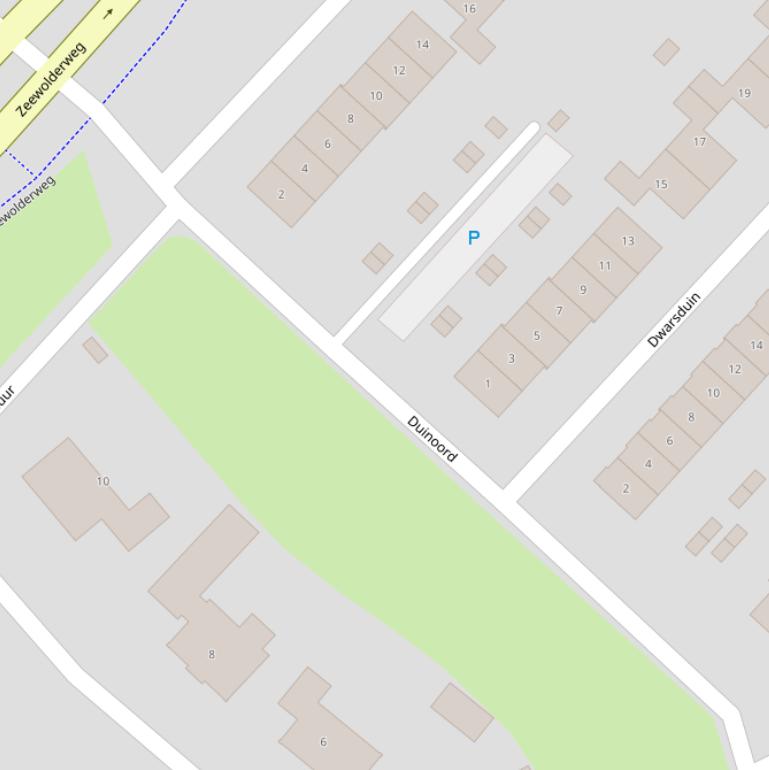 Kaart van  Duinoord.