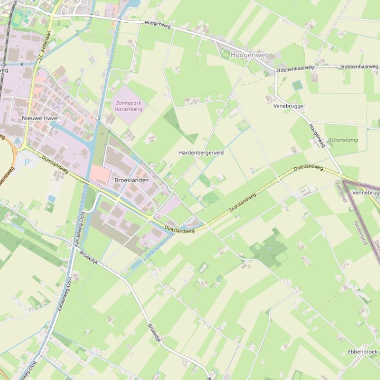 Kaart van de Duitslandweg.