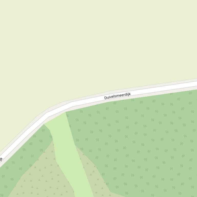 Kaart van de Duivelsmeerdijk.