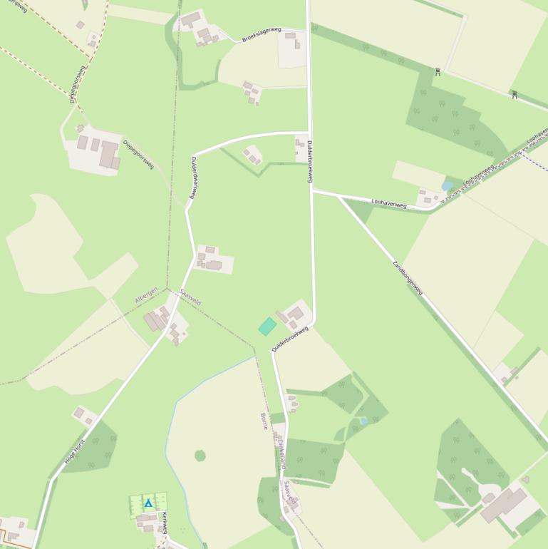 Kaart van de Dulderbroekweg.