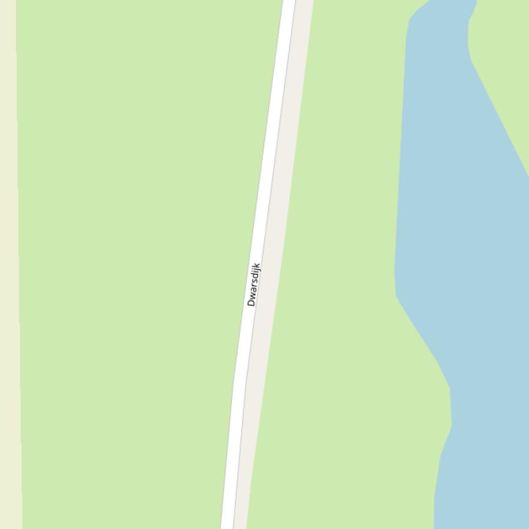 Kaart van de Dwarsdijk.