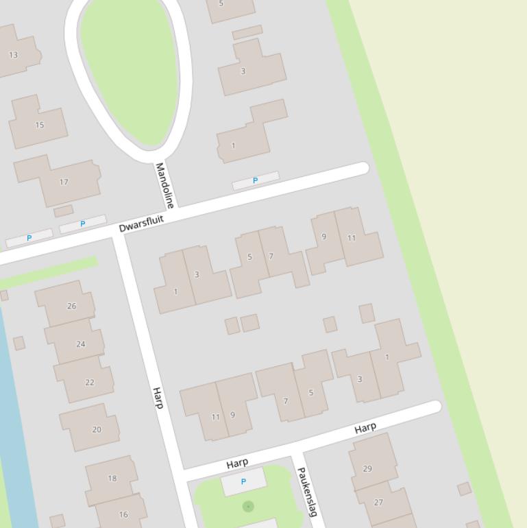 Kaart van  Dwarsfluit.