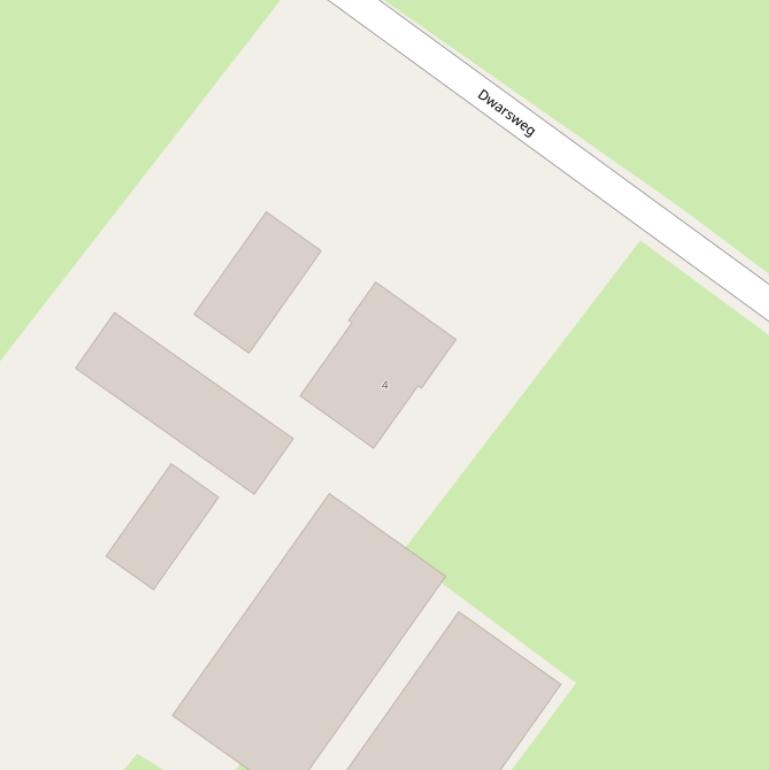 Kaart van de Dwarsweg.