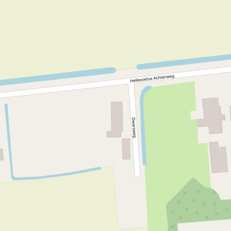 Kaart van de Dwarsweg.