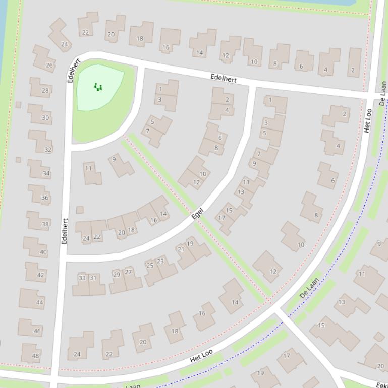 Kaart van  Edelhert.