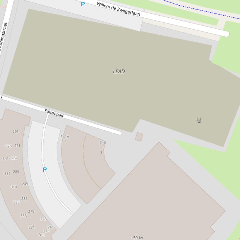 Kaart van het Edisonpad.