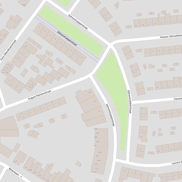 Kaart van de Edmond Jasparstraat.