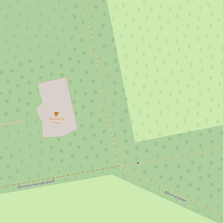 Kaart van de Eekhoorndreef.