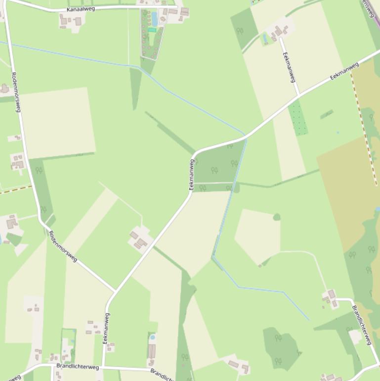 Kaart van de Eekmanweg.