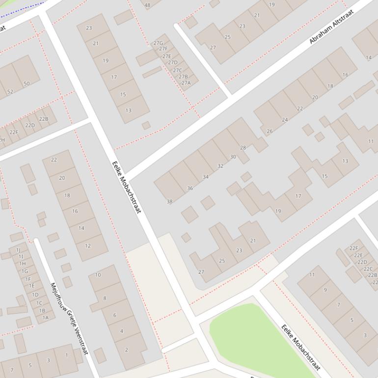 Kaart van de Eelke Mobachstraat.