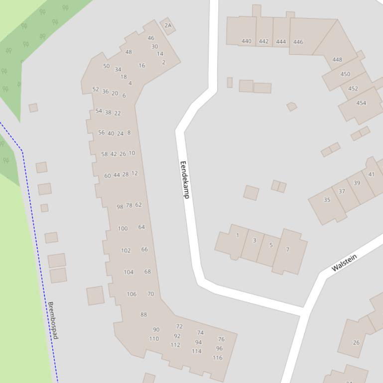 Kaart van  Eendekamp.