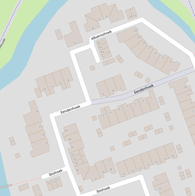 Kaart van  Eendenhoek.