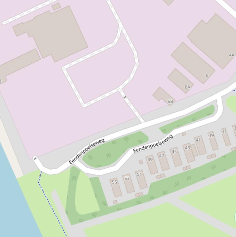 Kaart van de Eendenpoelseweg.