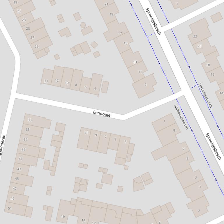 Kaart van  Eenoogje.