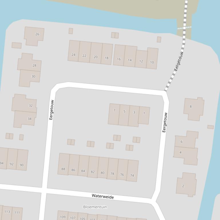 Kaart van  Eergetouw.