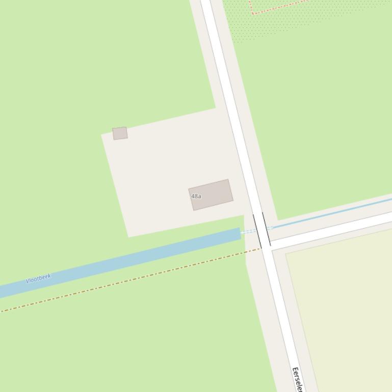 Kaart van de Eerselenweg.
