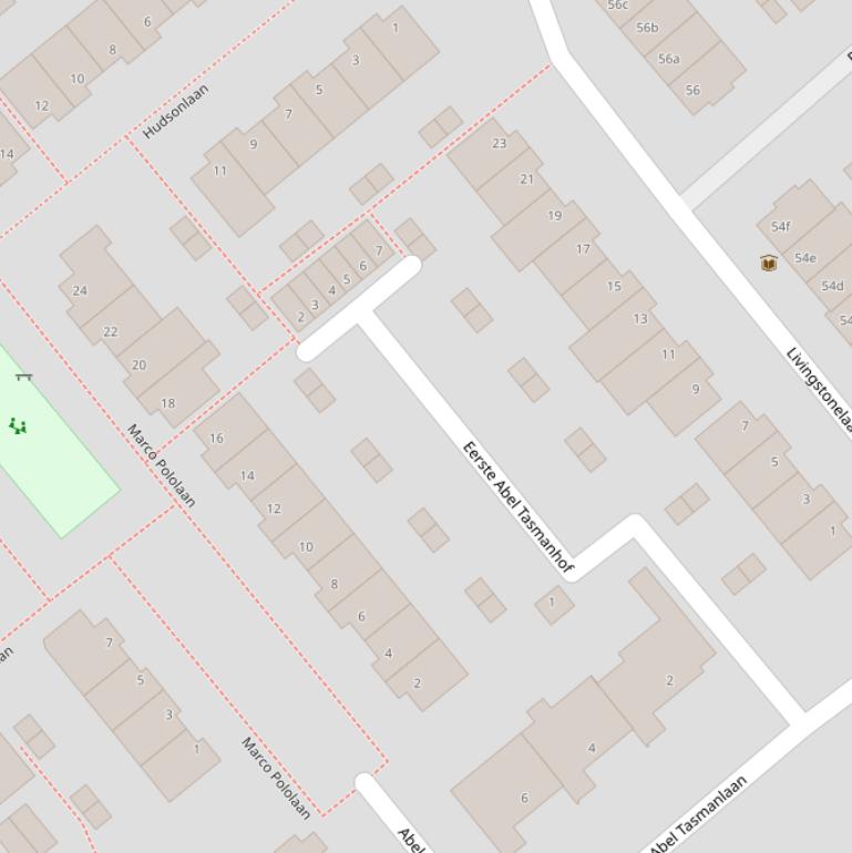 Kaart van de Eerste Abel Tasmanhof.