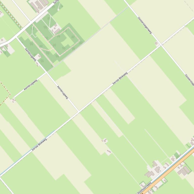 Kaart van de Eerste Blokweg.