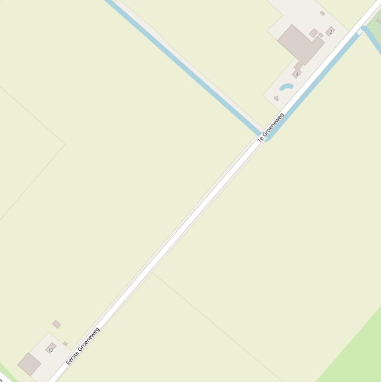 Kaart van de Eerste Groeneweg.