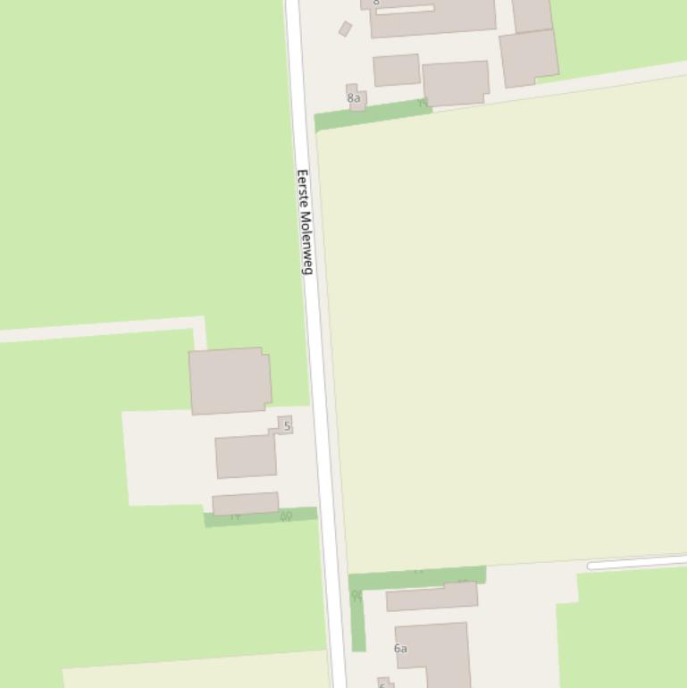 Kaart van de Eerste Molenweg.