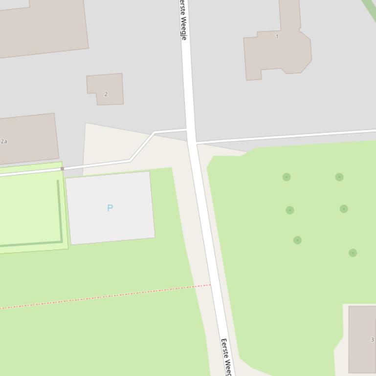 Kaart van  Eerste Weegje.