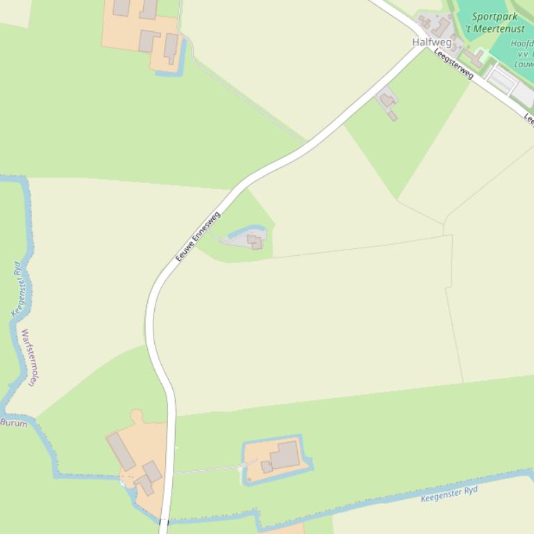 Kaart van de Eeuwe Ennesweg.