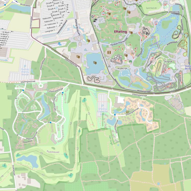Kaart van de Eftelingsestraat.