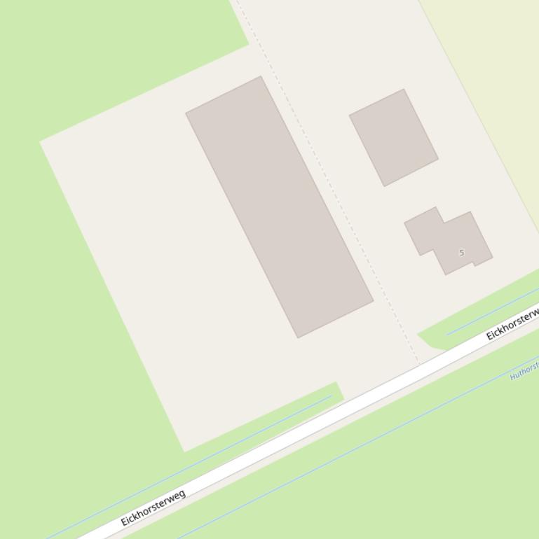 Kaart van de Eickhorsterweg.