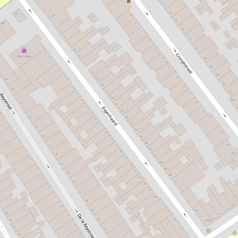 Kaart van  Eigenhaard.