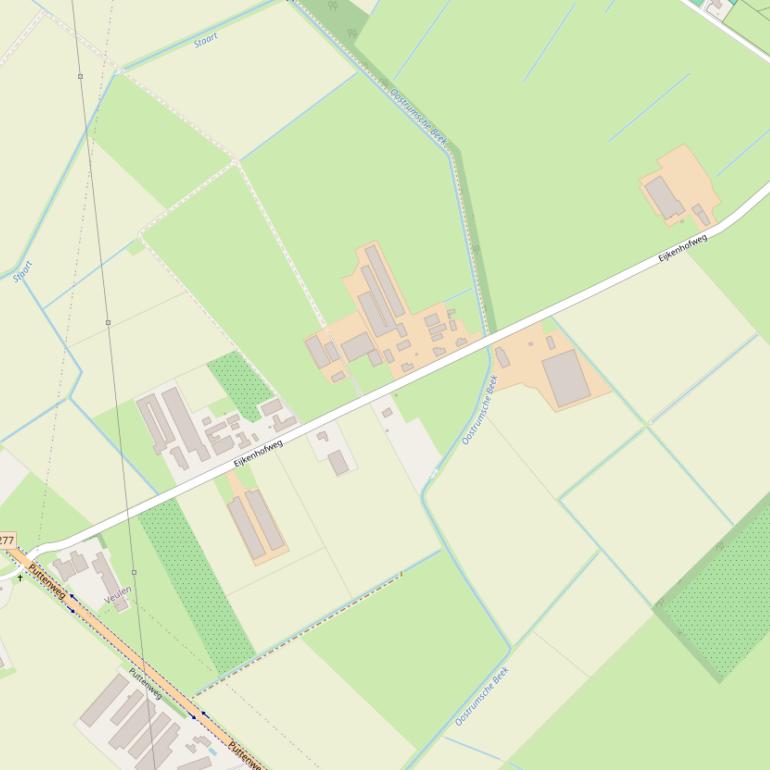 Kaart van de Eijkenhofweg.