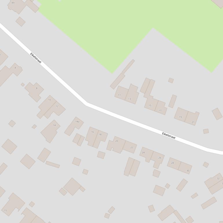 Kaart van de Eikelstraat.