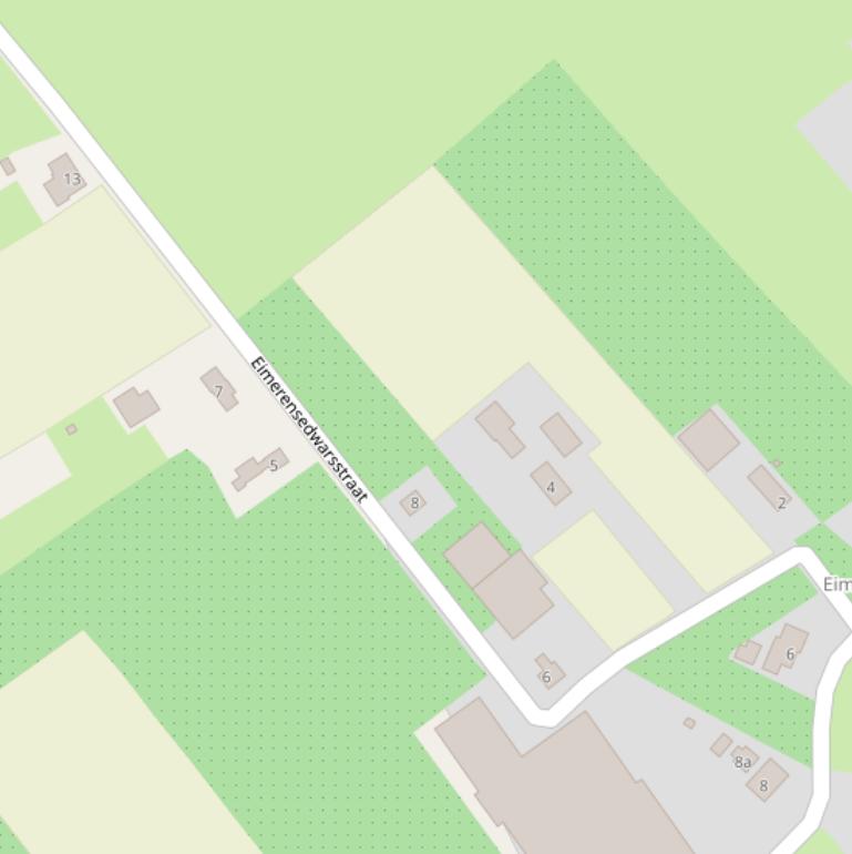 Kaart van de Eimerensedwarsstraat.