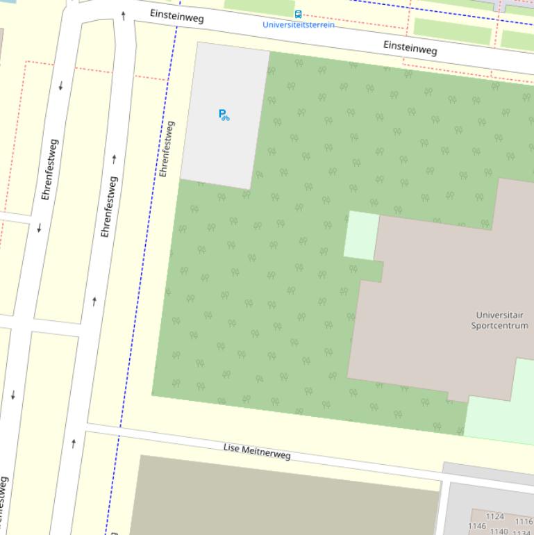 Kaart van het Einsteinplein.