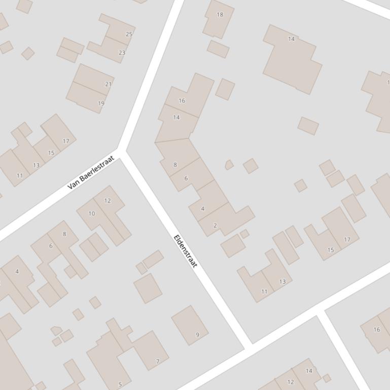 Kaart van de Eldenstraat.