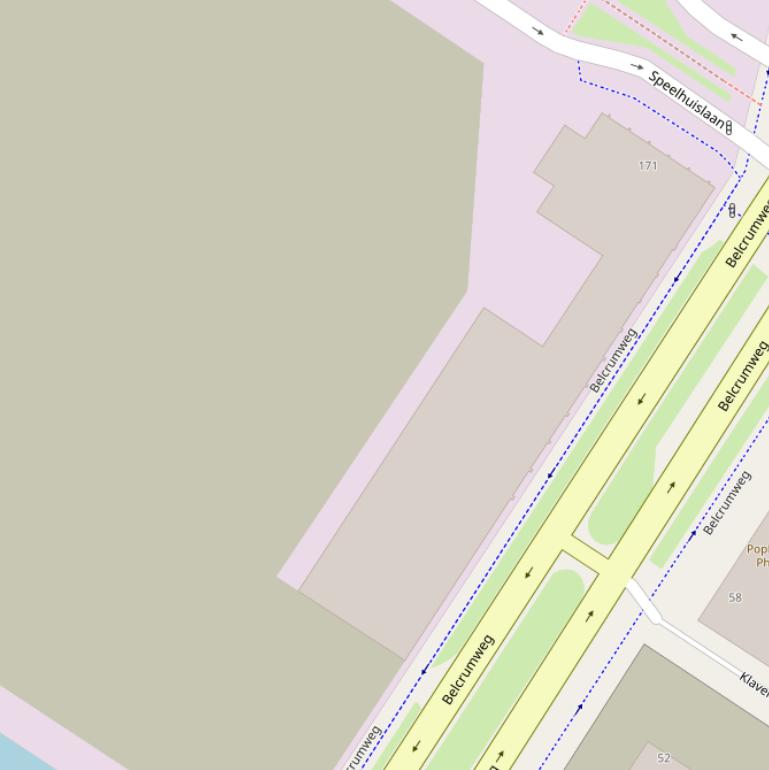 Kaart van de Electronstraat.