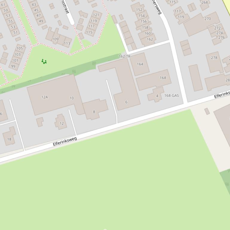 Kaart van de Elferinksweg.
