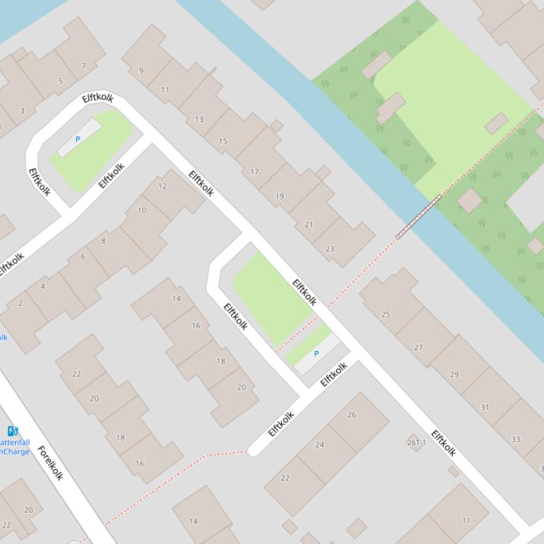 Kaart van  Elftkolk.