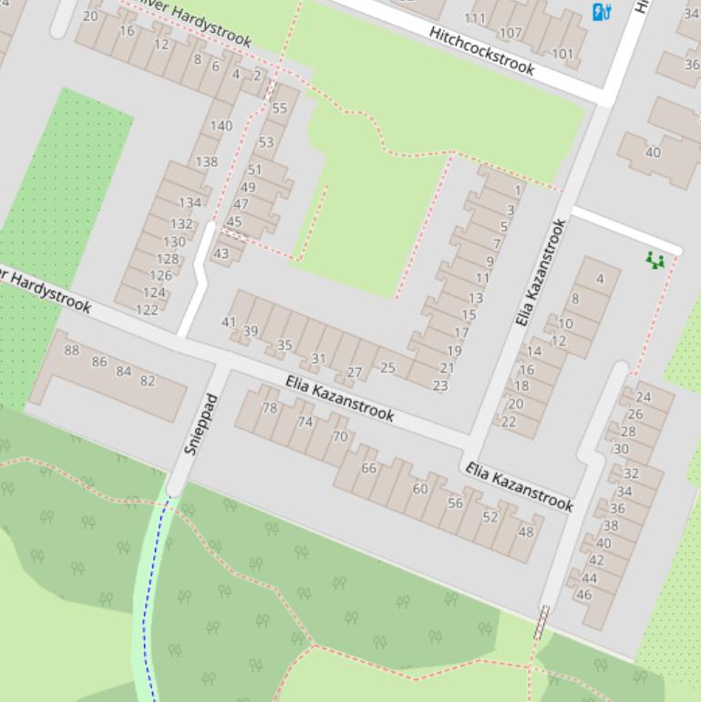 Kaart van  Elia Kazanstrook.