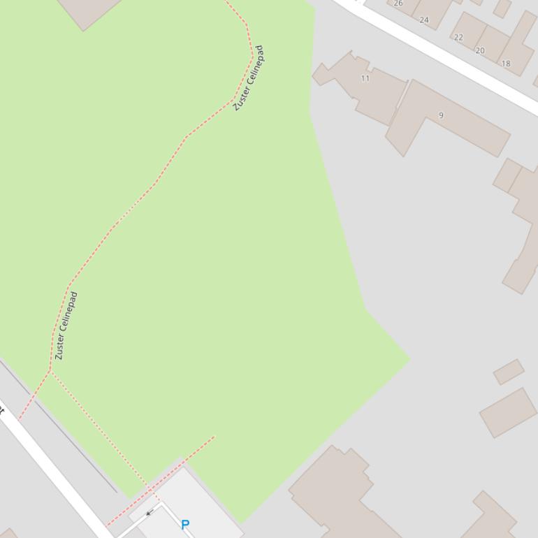 Kaart van de Elisabeth-hof.