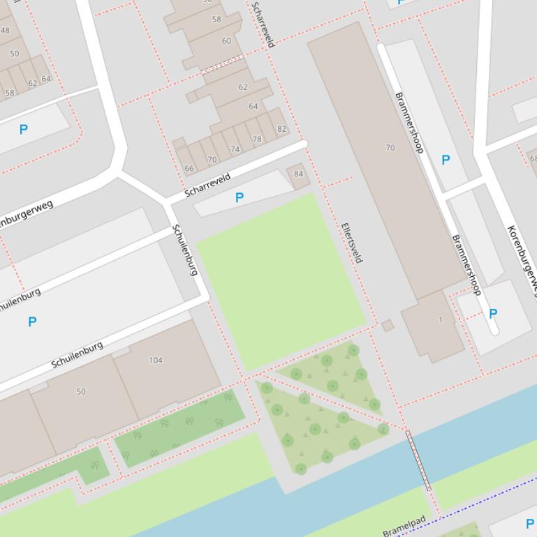 Kaart van het Ellertsveld.