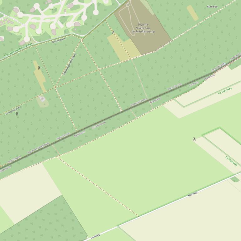 Kaart van de Elmpterweg.