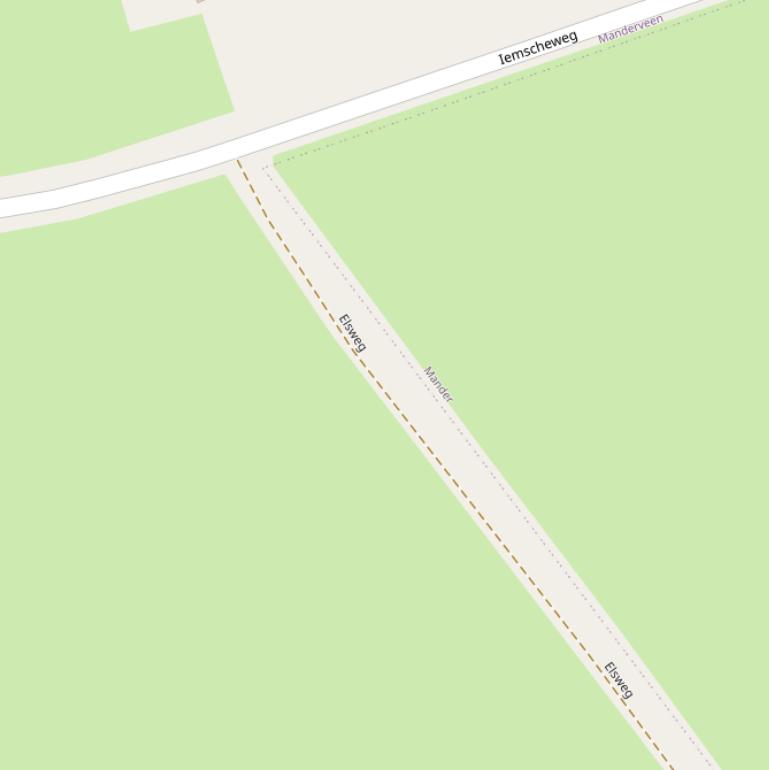 Kaart van de Elsweg.