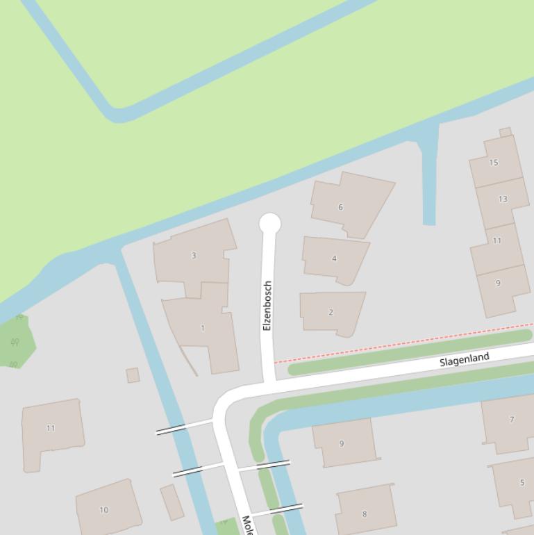 Kaart van  Elzenbosch.