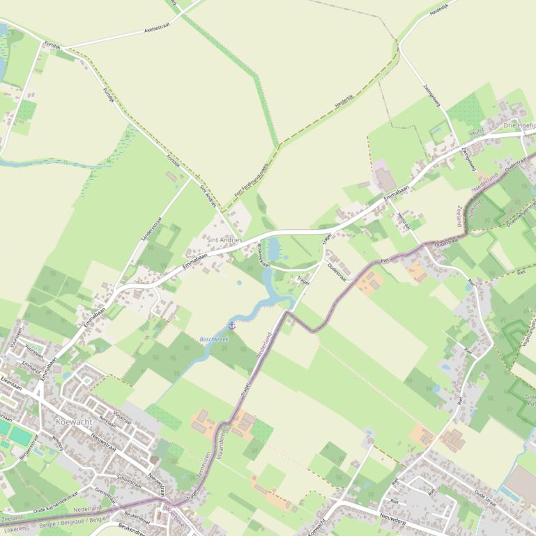 Kaart van  Emmabaan.